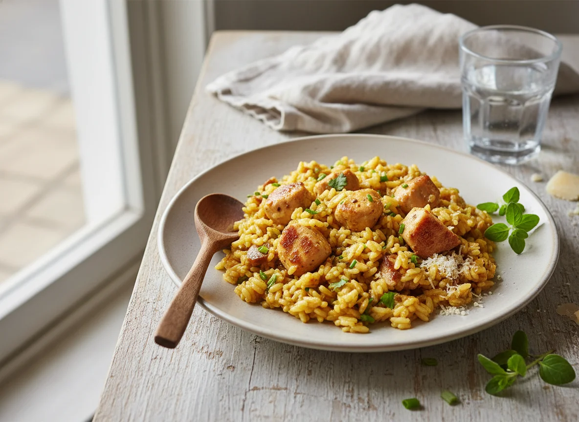 Risoto de frango photo