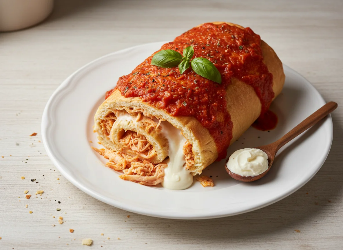 Rocambole Salgado de Frango com Catupiry photo