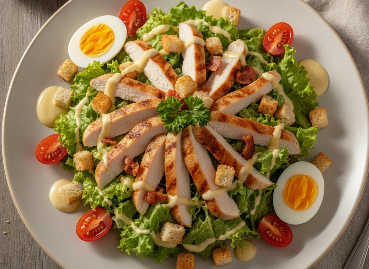 Salada Caesar com Frango e Bacon photo