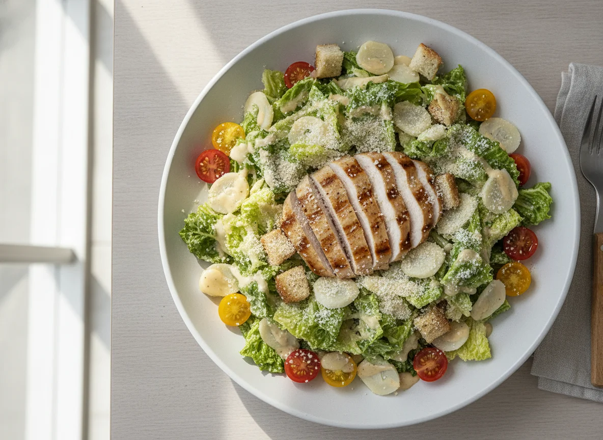 Salada Caesar com Frango e Palmito photo