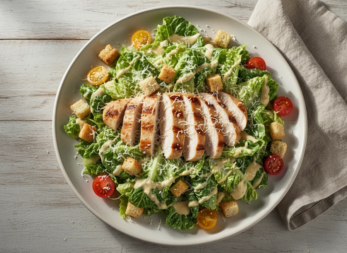 Salada Caesar com Frango photo