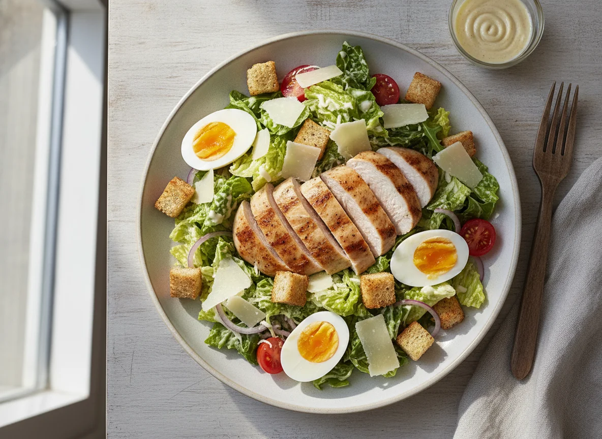 Salada Caesar com Ovo photo