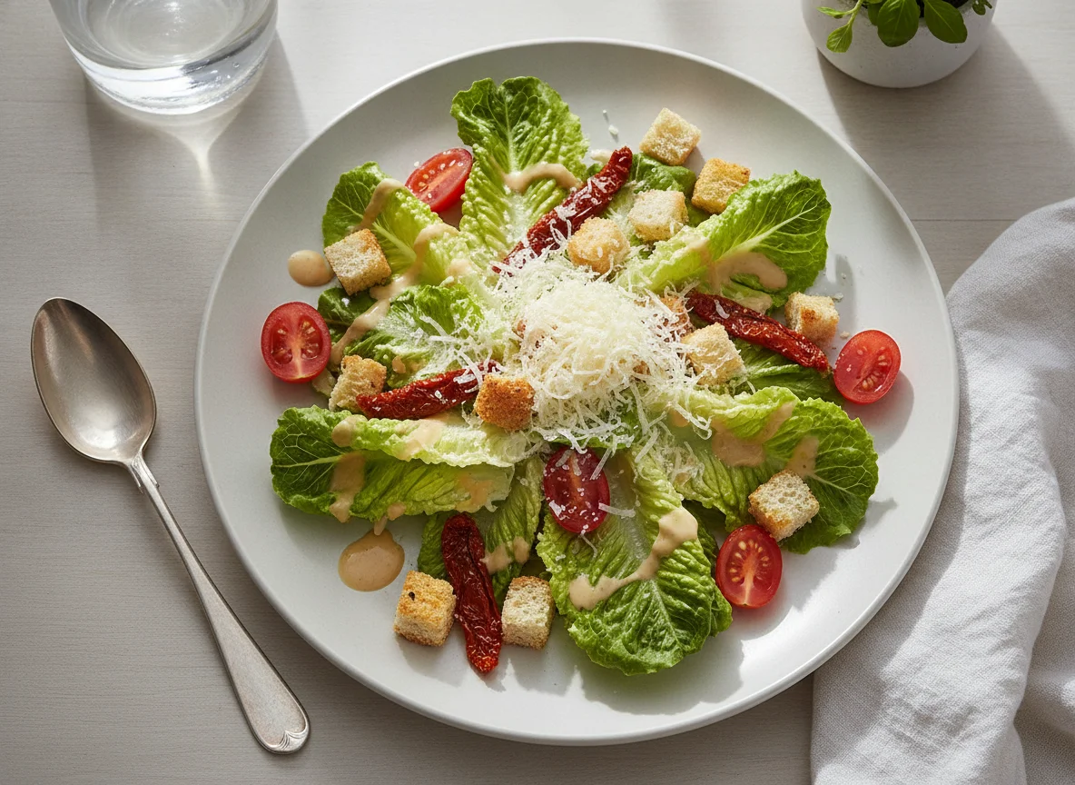 Salada Caesar com Tomate photo