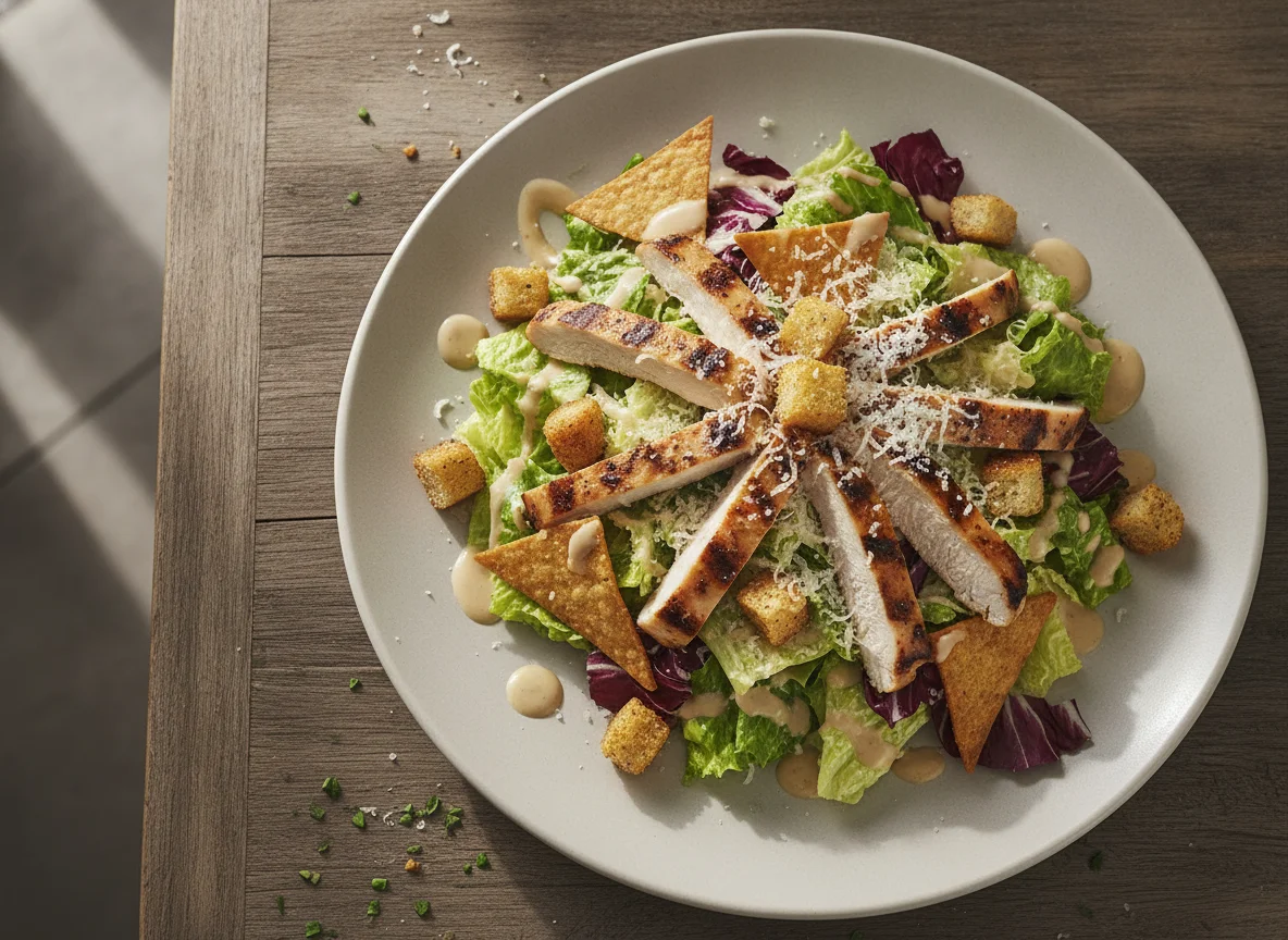 Salada Caesar com Tortilha photo