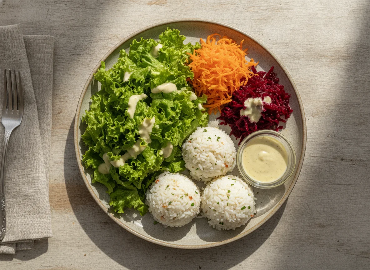 Salada com Arroz e Legumes photo