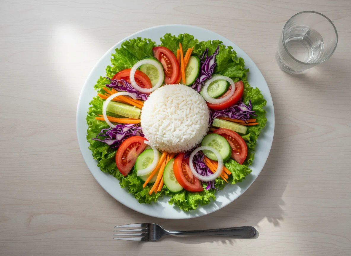 Salada com Arroz photo
