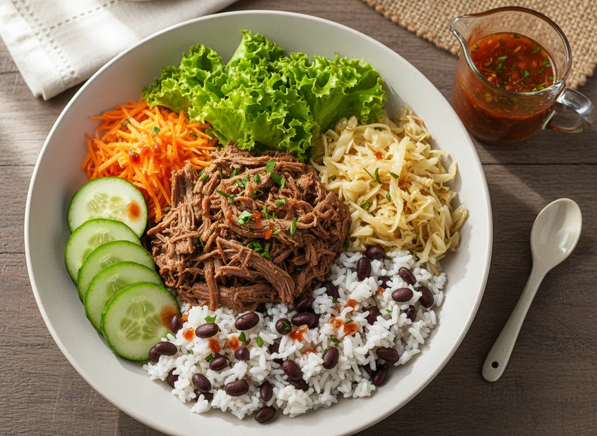 Salada com Carne e Legumes photo