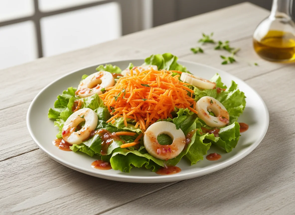 Salada com palmito photo