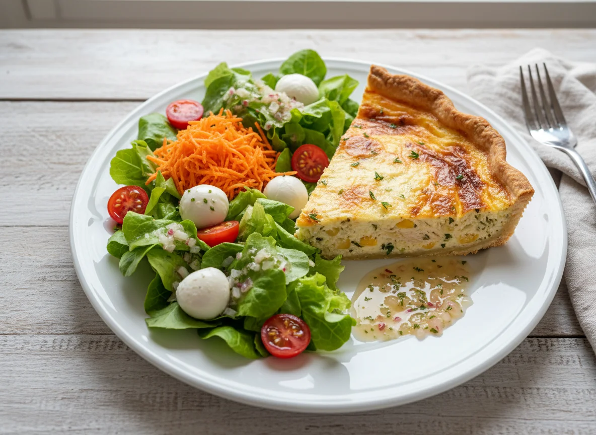 Salada com Quiche photo
