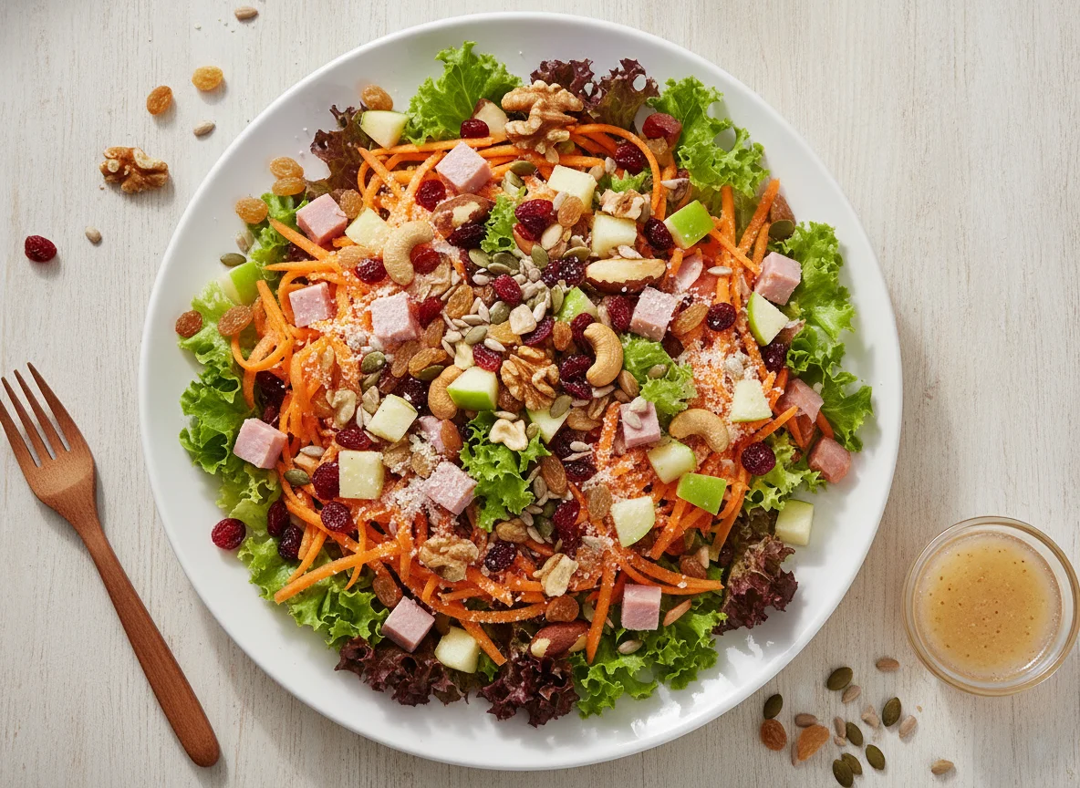 Salada Completa com Mix de Sementes e Presunto photo