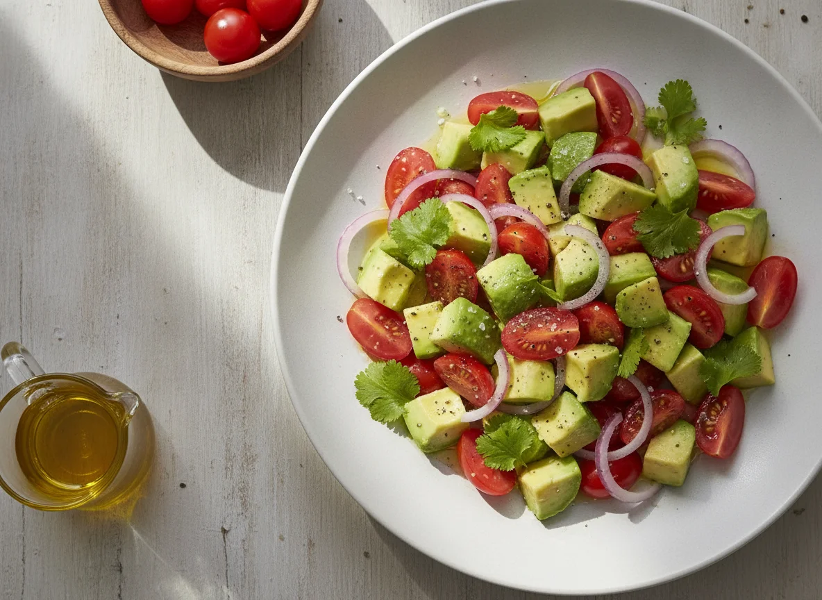 Salada de Abacate e Tomate photo