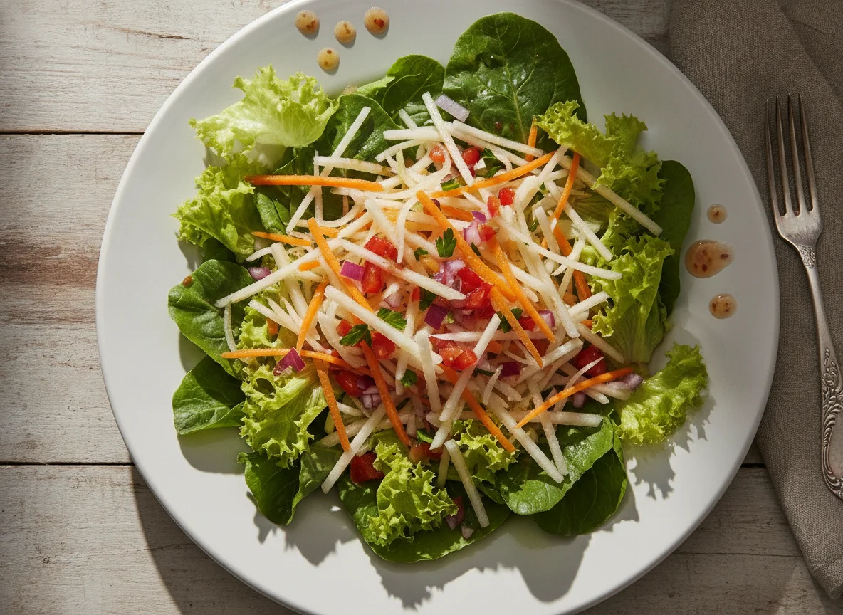 Salada de acelga, nabo e cenoura photo