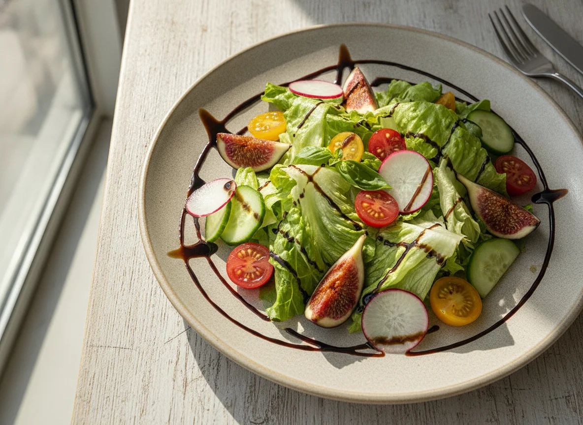 Salada de Alface com Figo e Vinagre Balsâmico photo