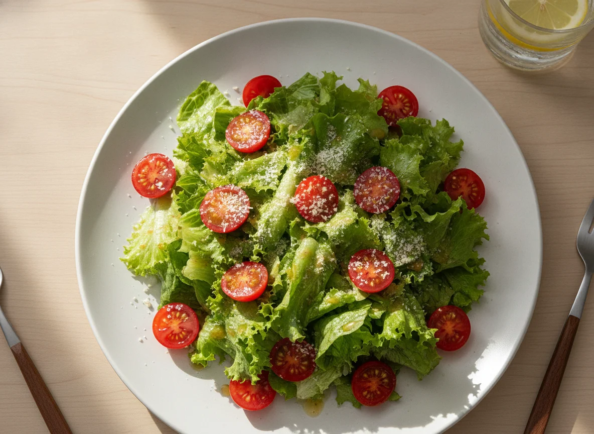 Salada de Alface com Tomate Cereja photo