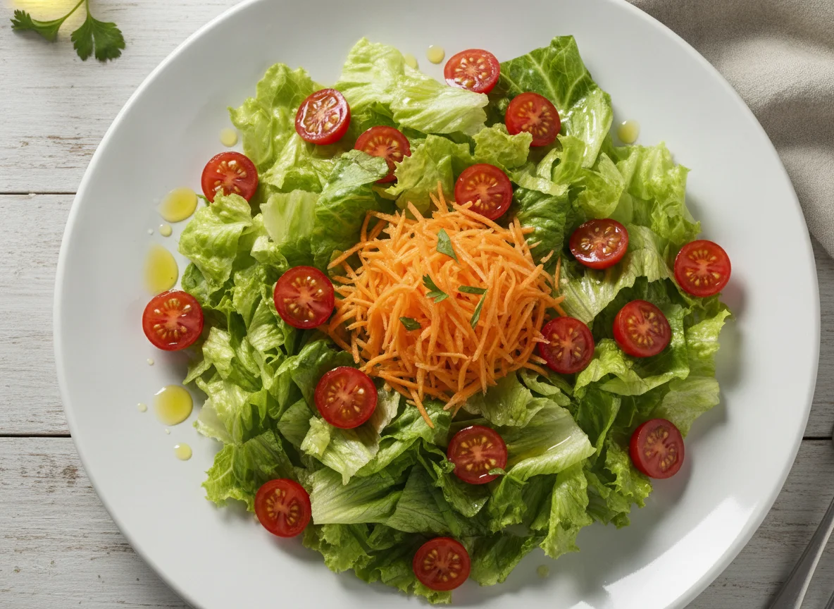 Salada de Alface com Tomate e Cenoura photo
