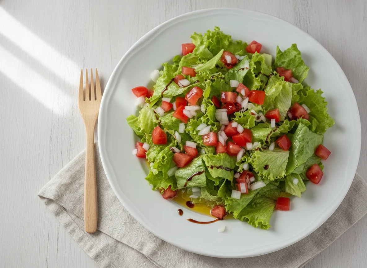 Salada de Alface com Vinagrete photo