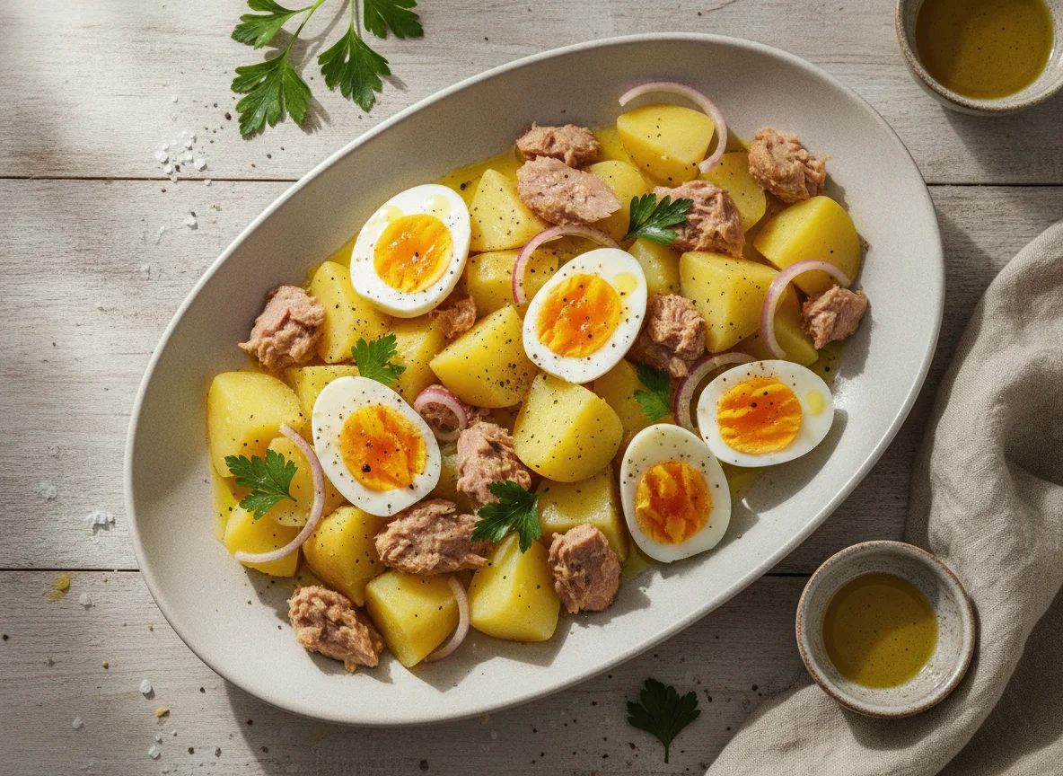 Salada de Atum com Batata e Ovo photo
