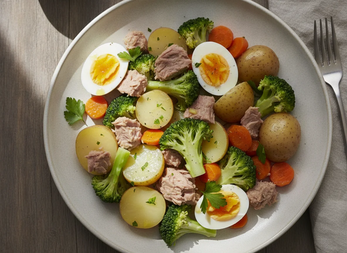 Salada de Atum com Brócolos e Batata photo
