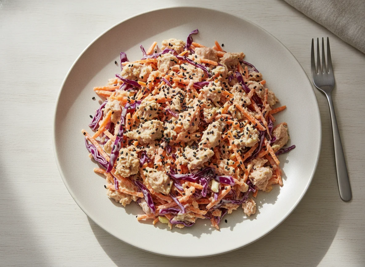 Salada de Atum com Cenoura e Repolho photo