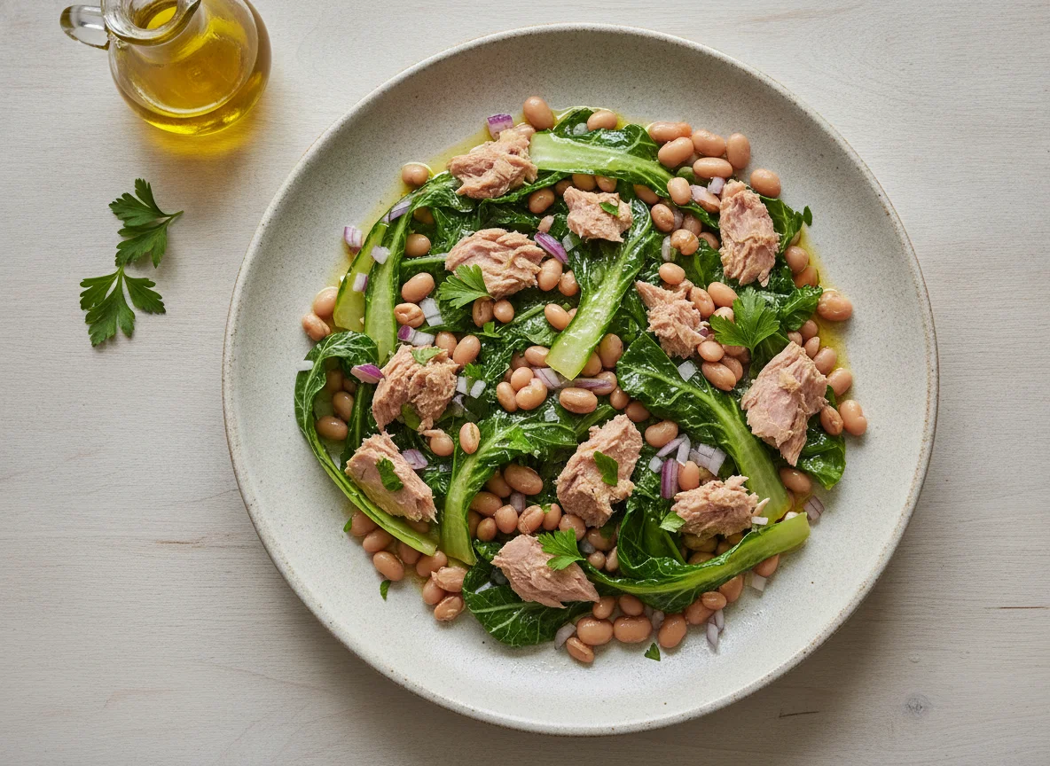 Salada de Atum com Feijão Frade photo