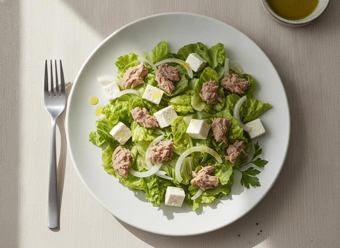 Salada de Atum com Queijo Fresco photo