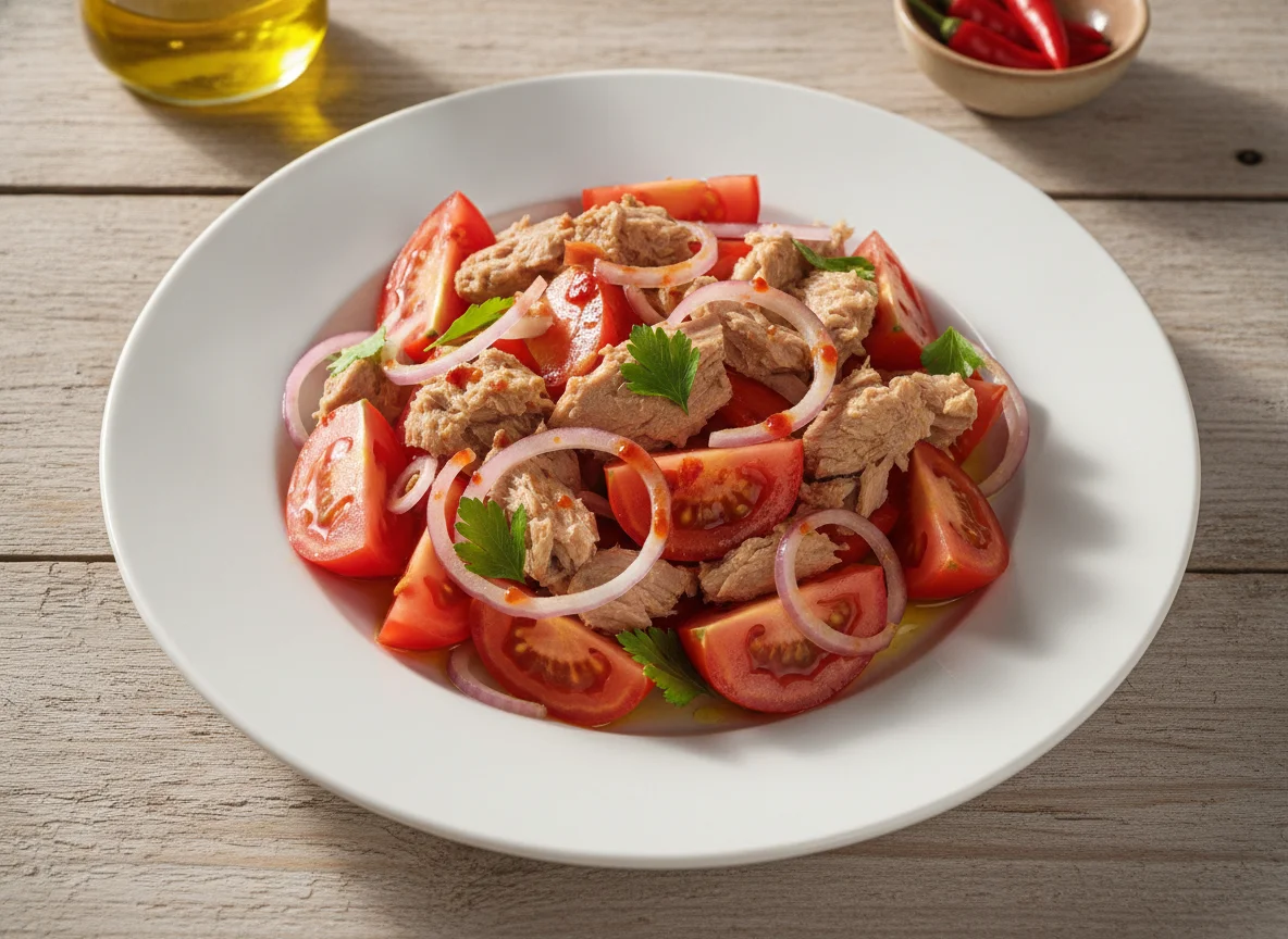 Salada de Atum com Tomate e Cebola photo