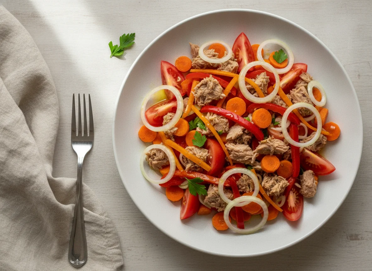 Salada de Atum com Tomate e Cenoura photo