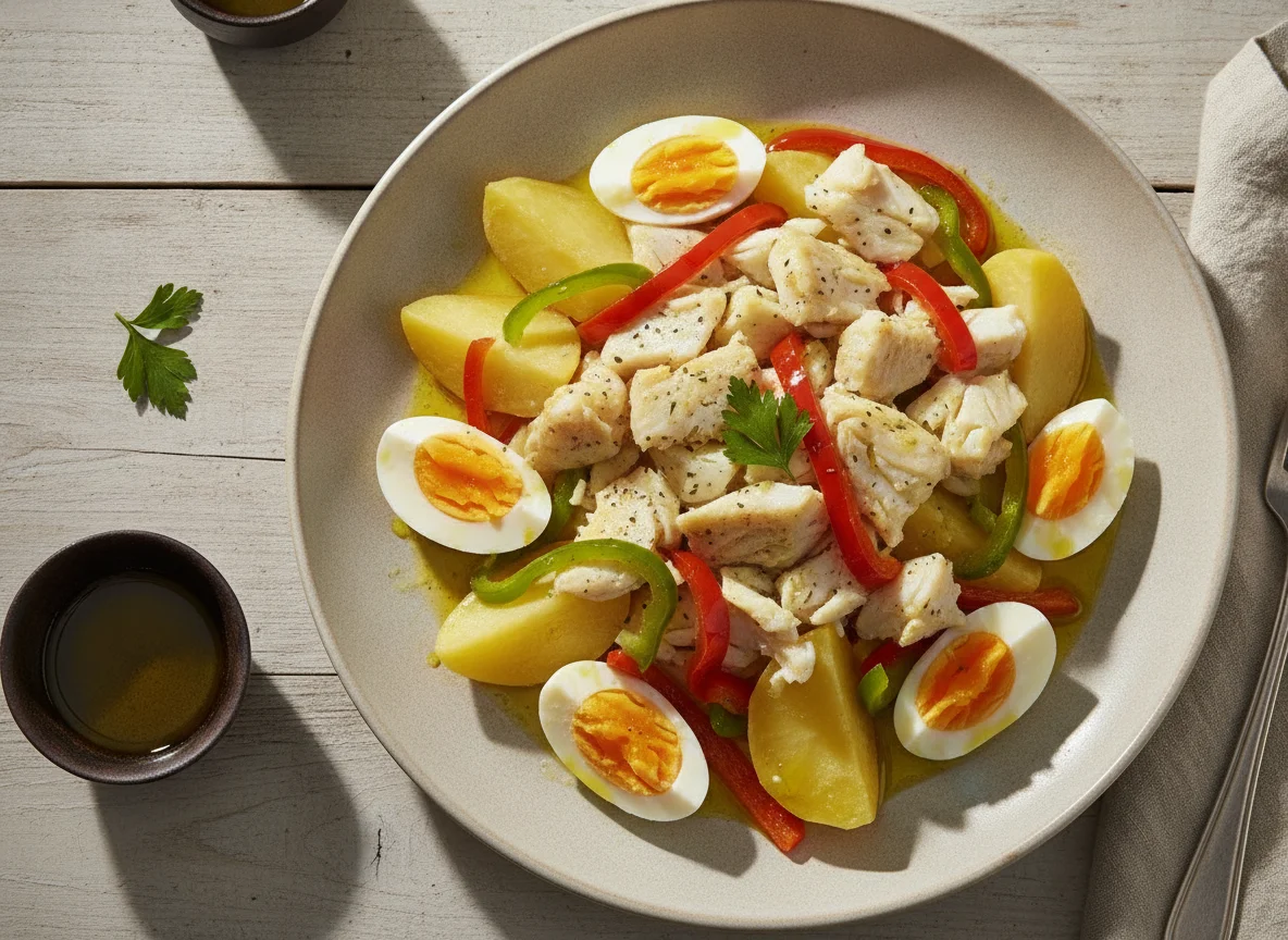 Salada de Bacalhau com Ovo e Batata photo