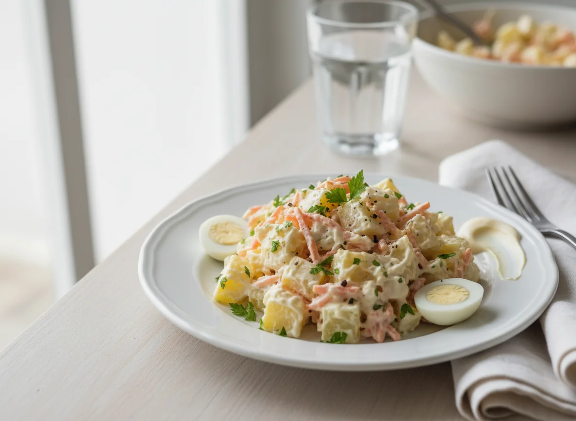 Salada de batata com cenoura photo