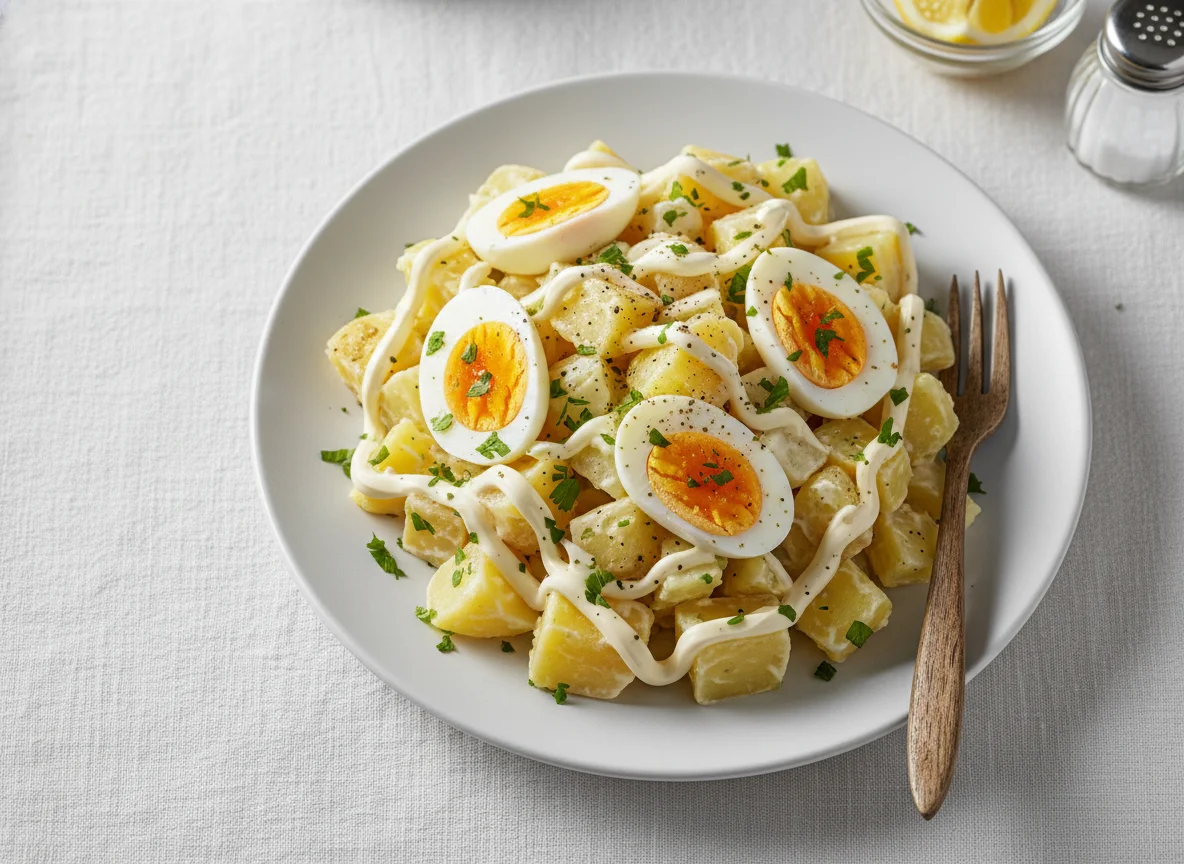 Salada de Batata com Ovo photo