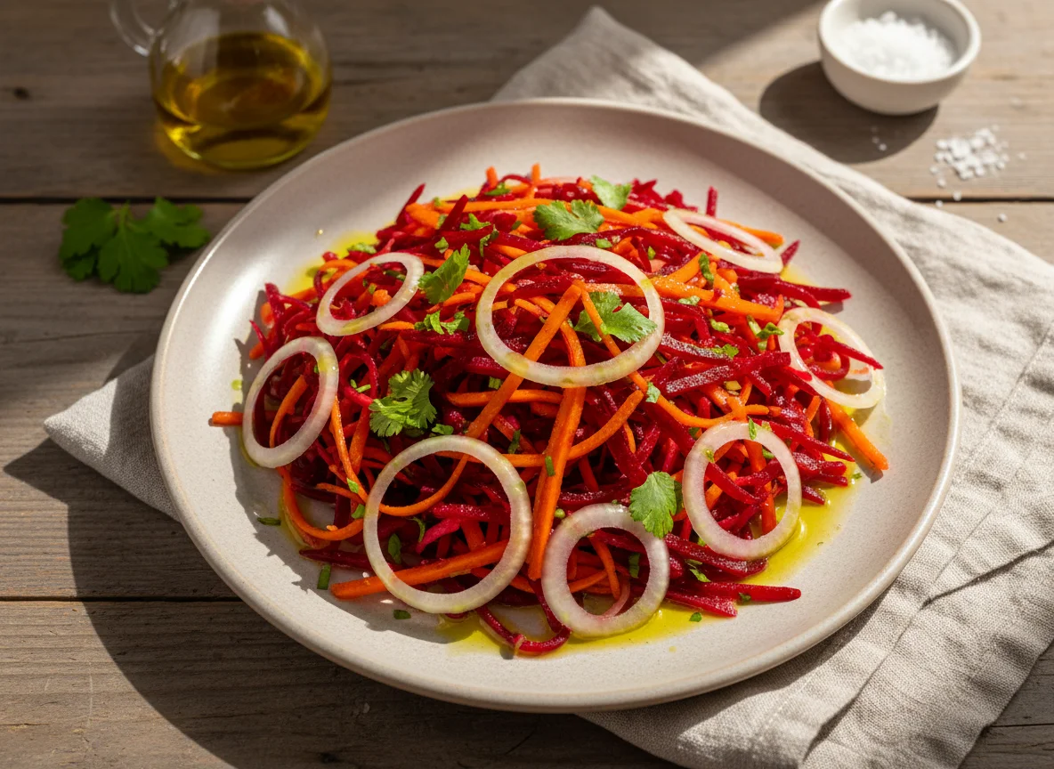 Salada de beterraba e cenoura photo