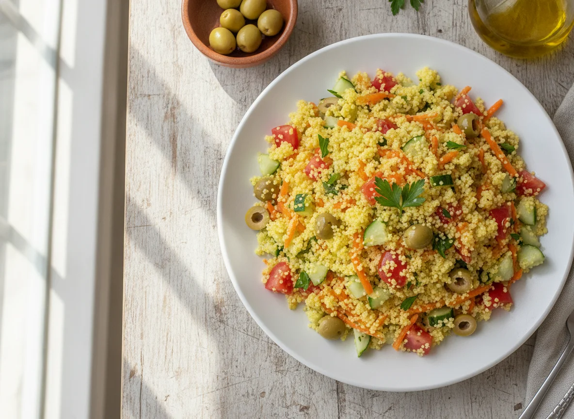 Salada de Cuscuz com Legumes photo