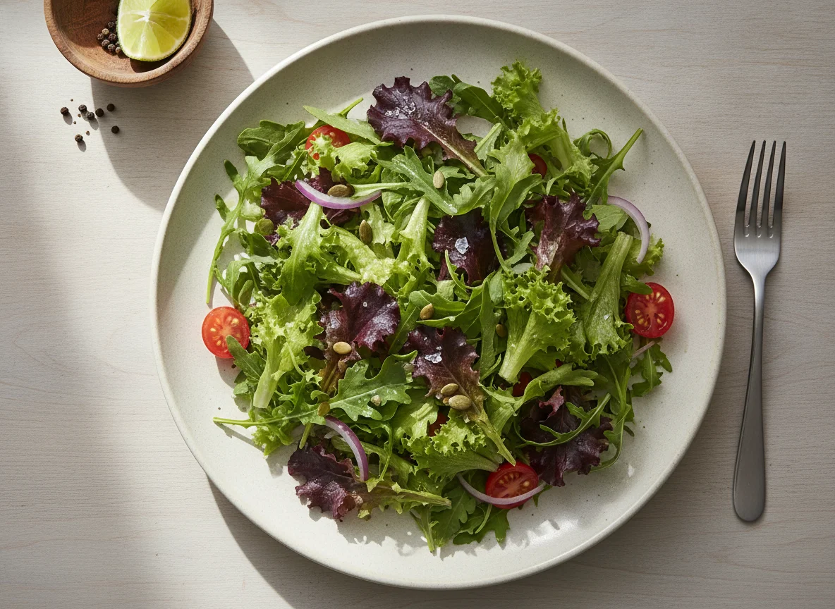 Salada de folhas mistas photo