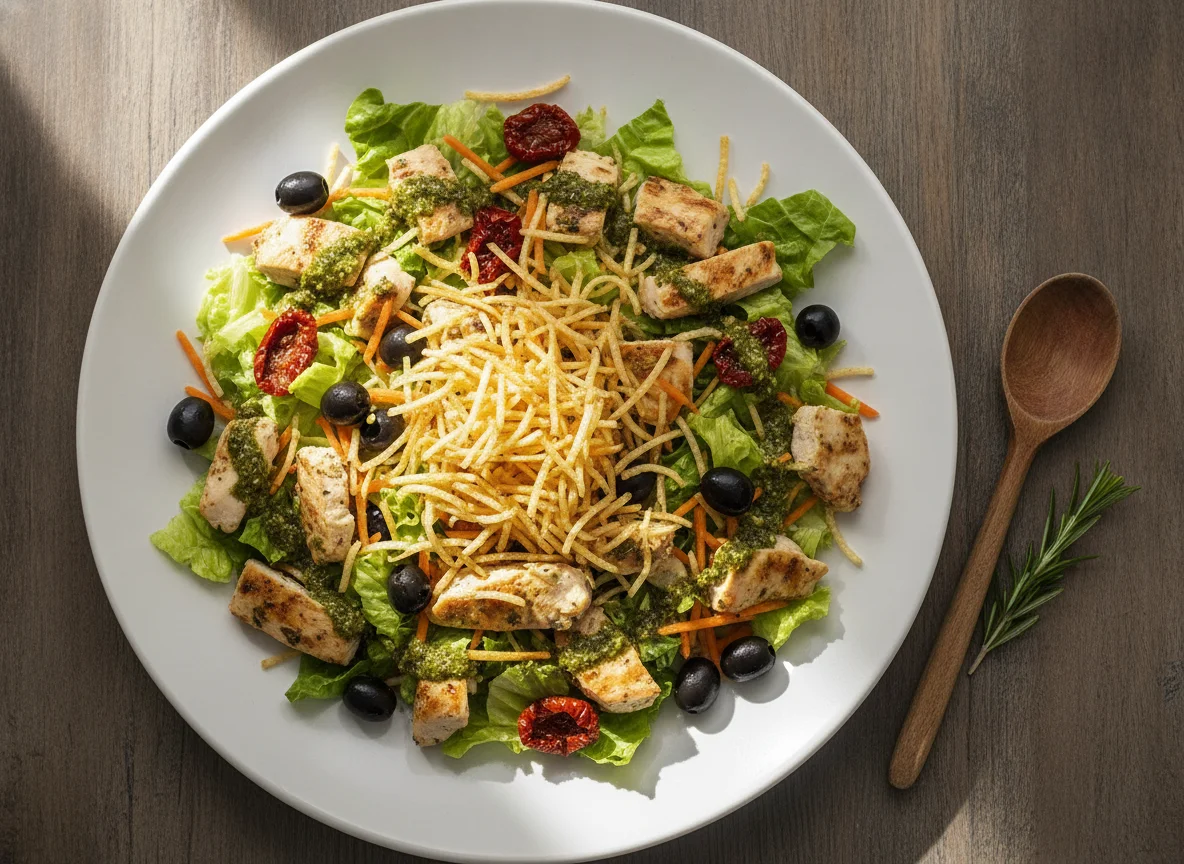 Salada de Frango com Azeitonas e Cenoura photo