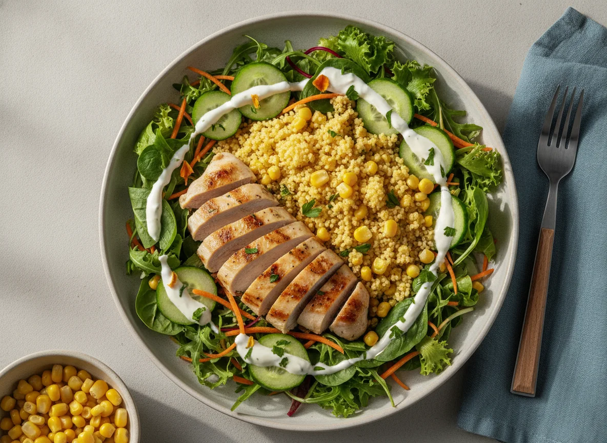 Salada de Frango com Cuscuz photo