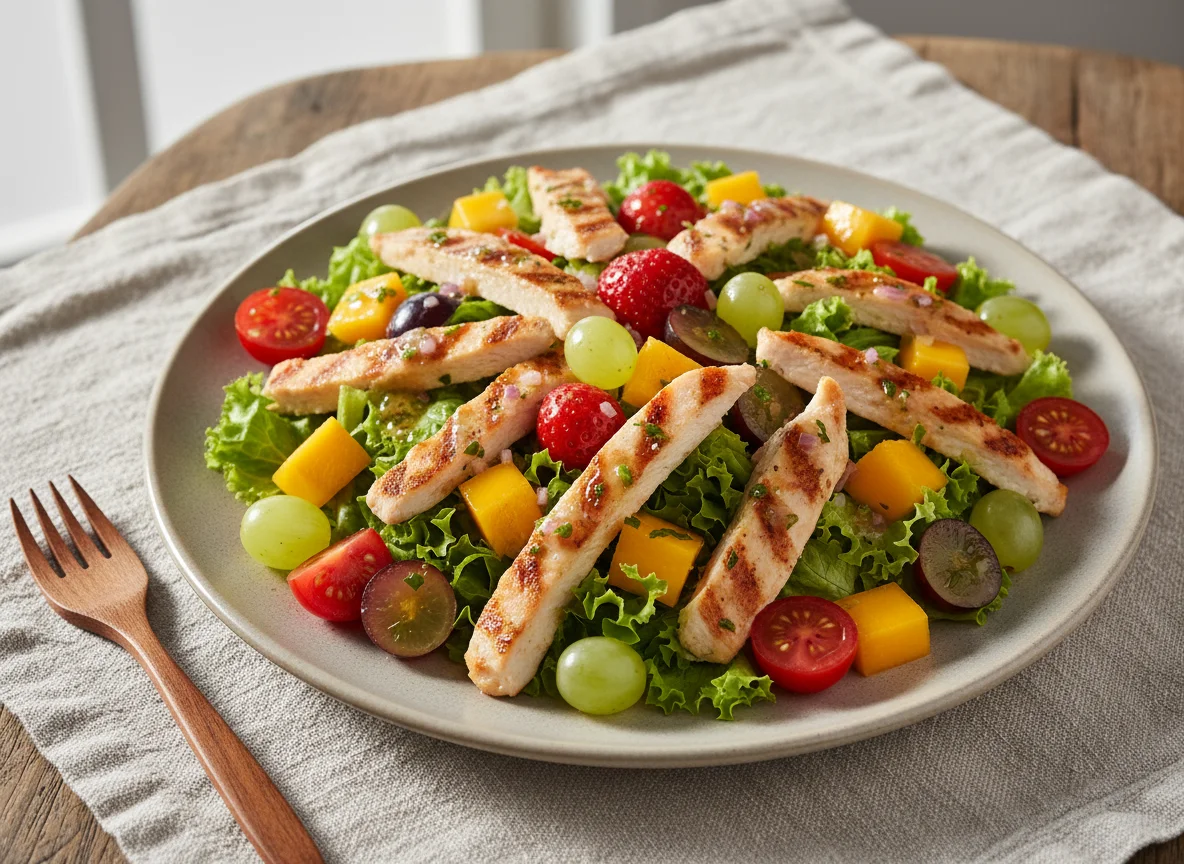 Salada de Frango com Frutas photo