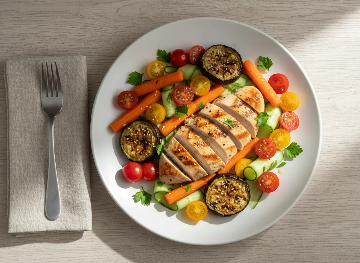 Salada de Frango com Legumes photo