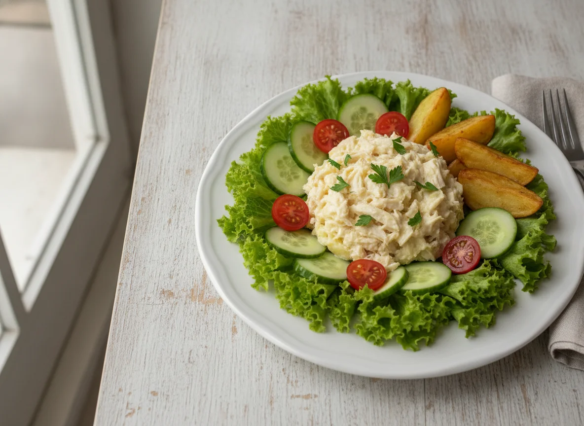 Salada de Frango com Maionese e Legumes photo