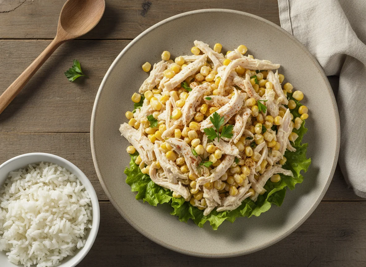 Salada de Frango com Milho e Maionese photo