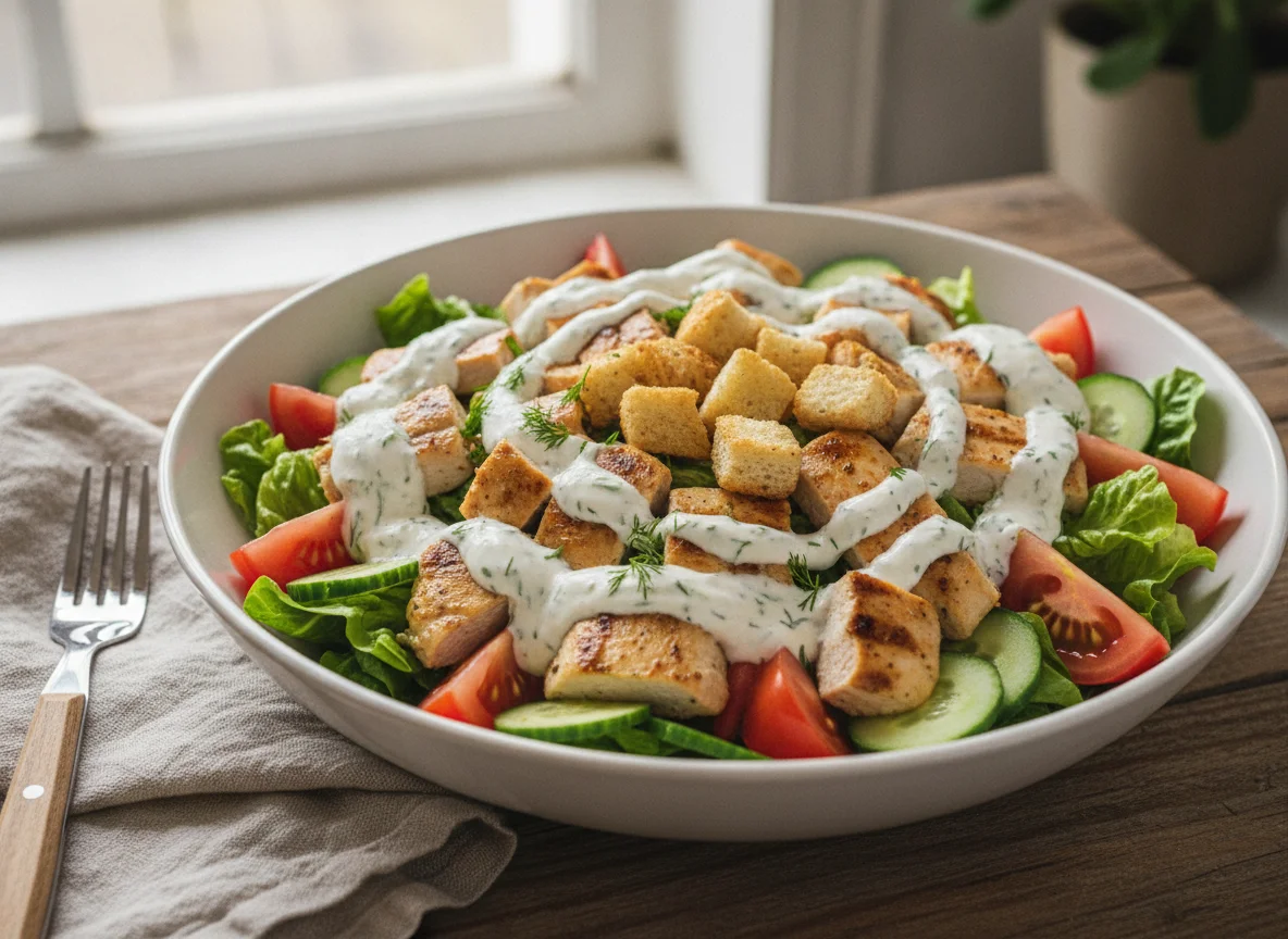 Salada de Frango com Molho Cremoso photo