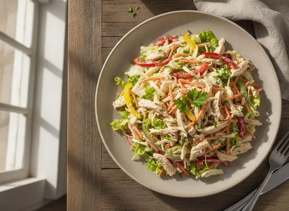 Salada de Frango com Natas e Legumes photo