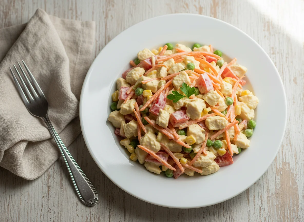Salada de Frango Cremoso com Legumes photo