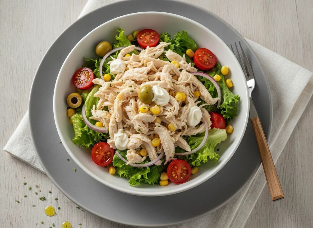 Salada de Frango Desfiado com Requeijão Light photo