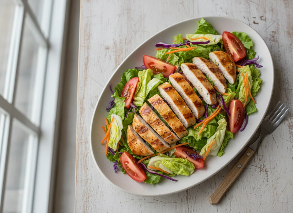 Salada de Frango Grelhado com Legumes photo
