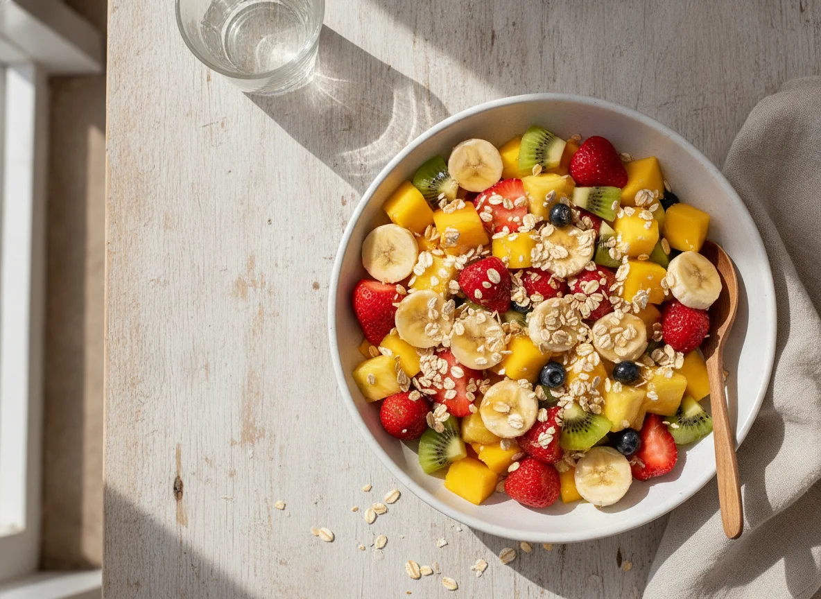 Salada de Frutas com Aveia e Mel photo