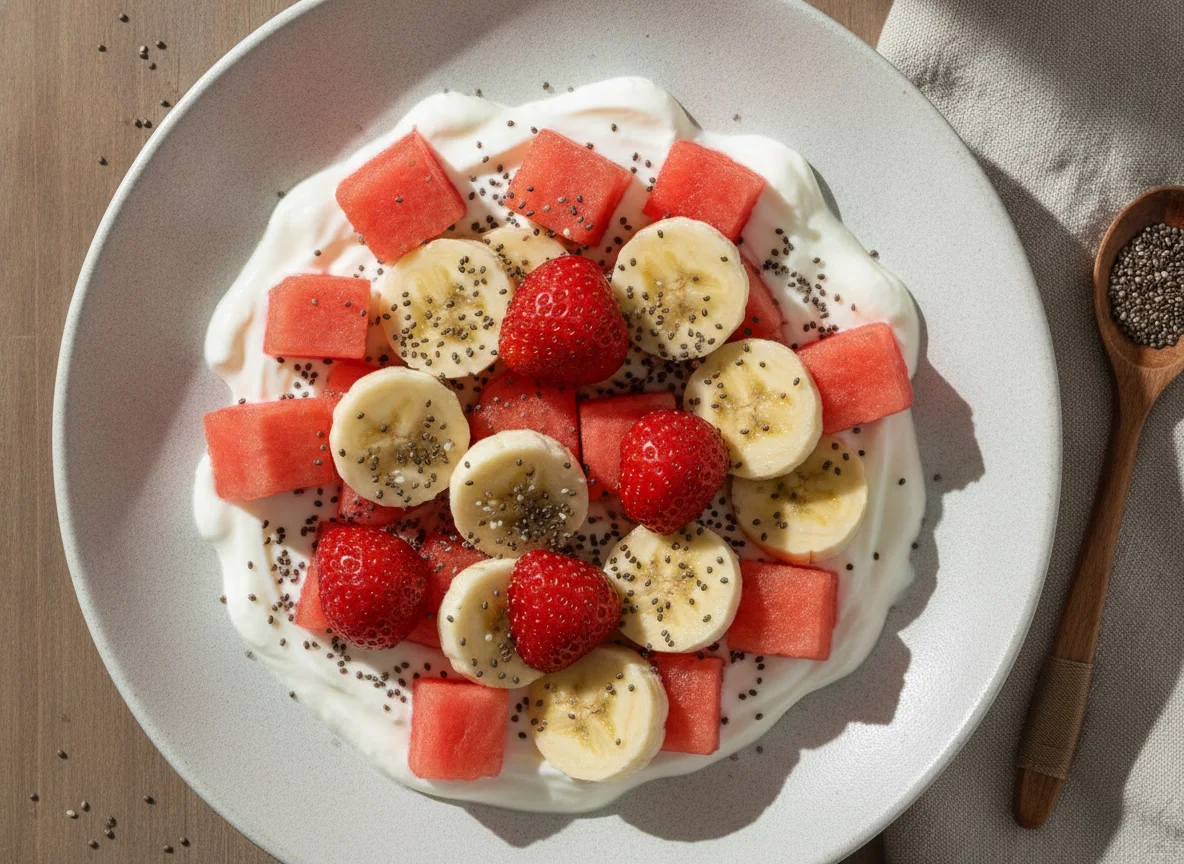 Salada de Frutas com Chia e Iogurte photo