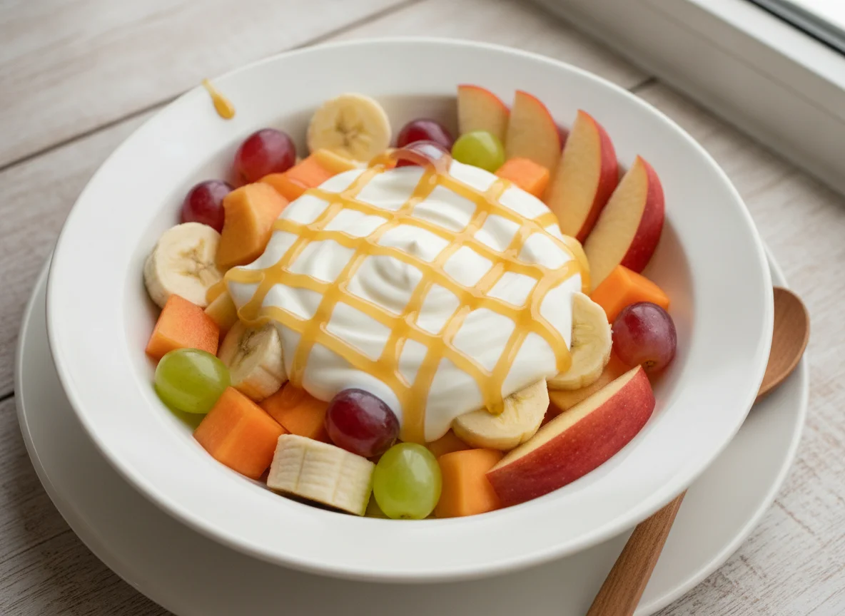Salada de Frutas com Iogurte e Mel photo