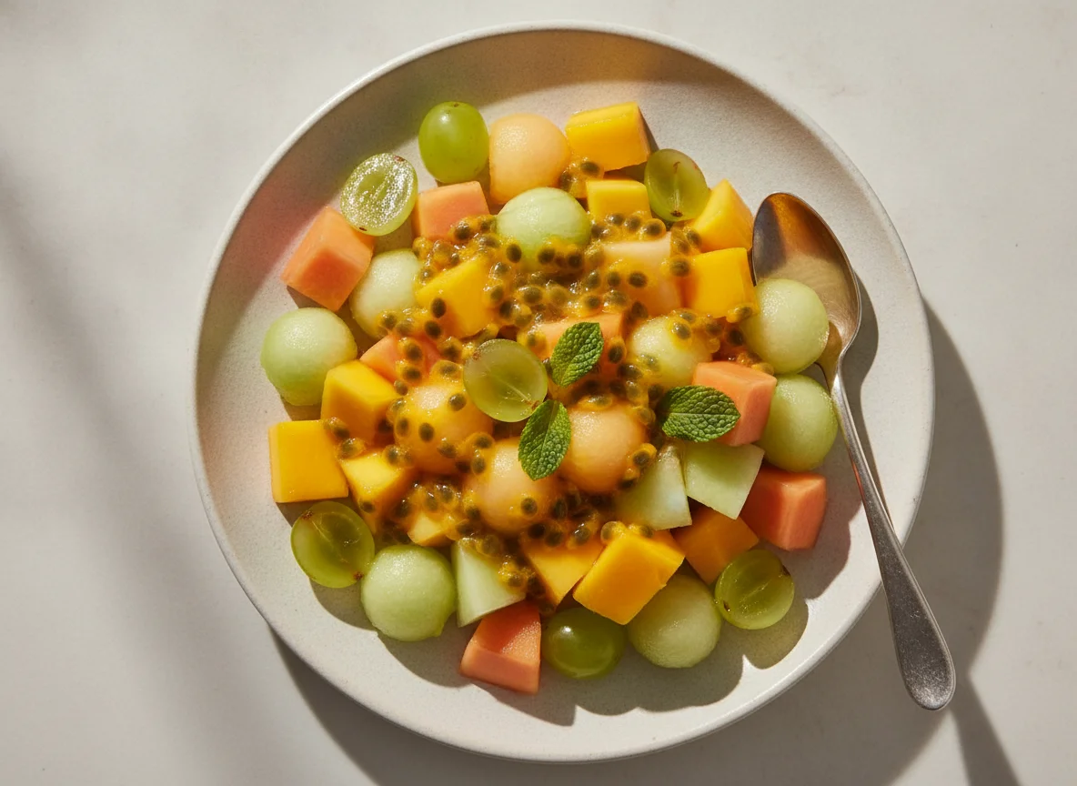 Salada de Frutas com Maracujá photo