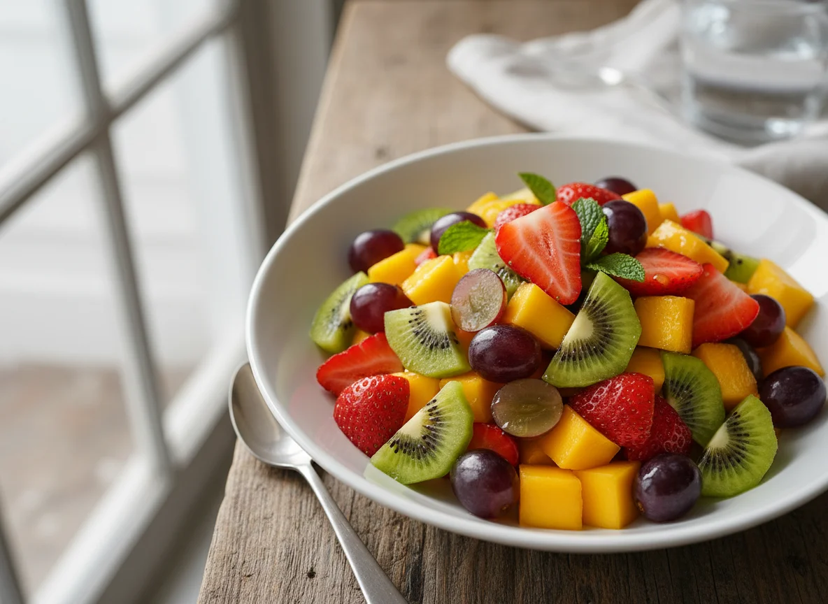 Salada de frutas variadas photo