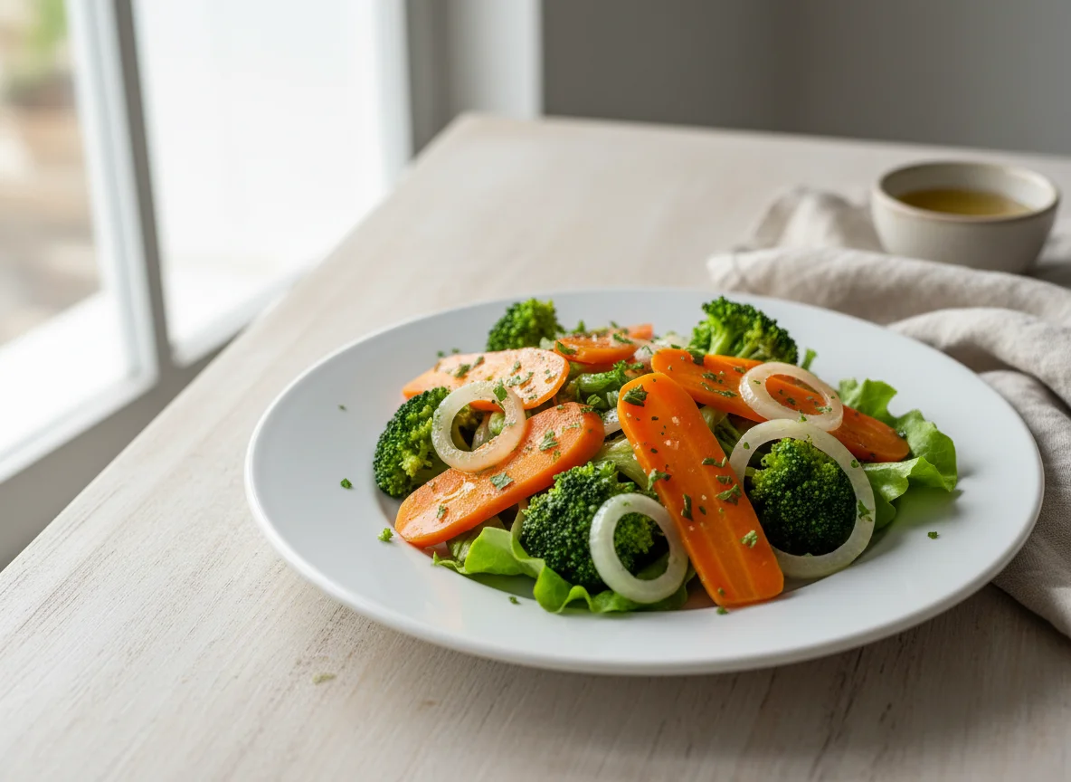 Salada de legumes cozidos photo